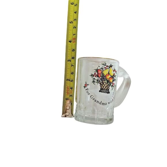🍺Vintage Grandma Mini Mug 🎁 Shot Glass Toothpick Holder💐 - Picture 9 of 10